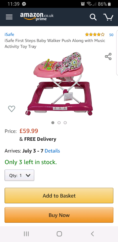 isafe baby walker